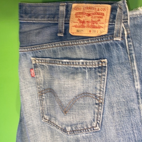 ⭐️ HOST PICK ⭐️ Men’s Vintage look LEVIS 507 blue denim jeans levis 507 38x30 - Picture 4 of 8